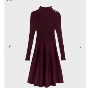 Ted baker Button detail long sleeve sweater dress size4